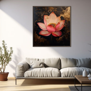 Lotus Flower Oil Painting